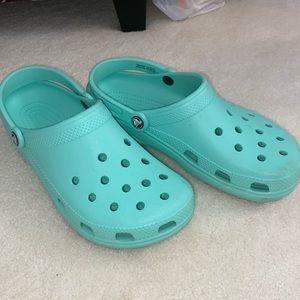 Teal/Mint Blue Crocs